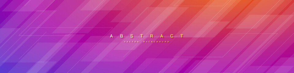 Wall Mural - trendy abstract geometric banner vector background with colorful shape.