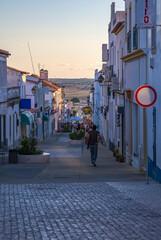 Sticker - Rue piétonne à Castro Verde, Alentejo, Portugal