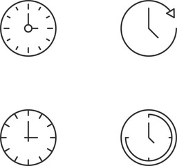 Wall Mural - monochrome elements perfect for adverts, stores, design etc. editable stroke. vector line icon set w