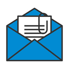 Poster - Mail With Attachment Icon