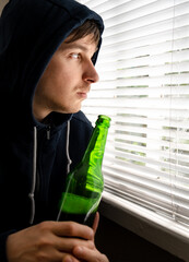 Poster - Young Man with a Beer