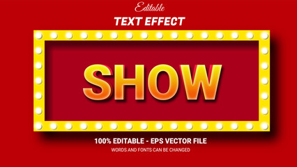 Canvas Print - show editable 3d text effect