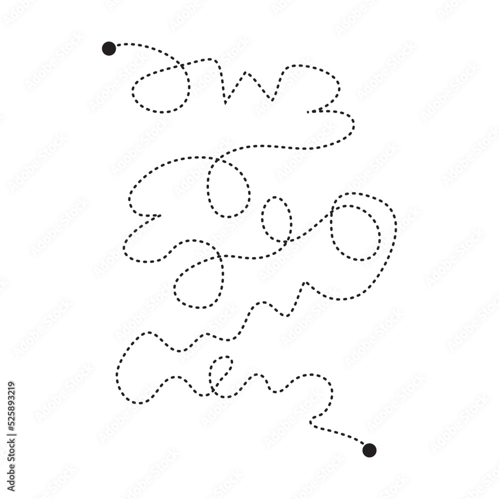Prewriting tracing lines and curve shapes element for preschool ...