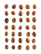 coffee beans on transparent background