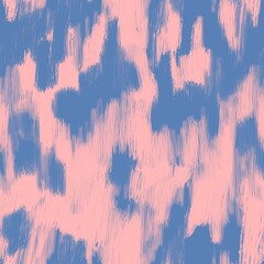 Wall Mural - Abstract seamless pattern with paint scribbles. Pink and blue brush strokes. Hand drawn grunge texture