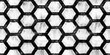 Seamless painted honeycomb hexagon black and white artistic acrylic paint texture background. Creative grunge monochrome hand drawn tileable geometric Japanese surface pattern design wallpaper motif.