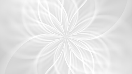 white abstract geometric flower wallpaper background. elegant minimal subtle light grey shadow sacre