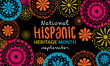 Vector illustration design concept of national hispanic heritage month observed on every September.