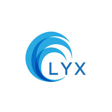 LYX Letter Logo. LYX Blue Image On White Background. LYX Monogram Logo Design For Entrepreneur And Business. LYX Best Icon.
