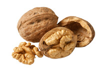 Walnuts Isolated On Transparent Background