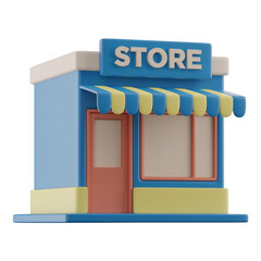 3D Store Icon