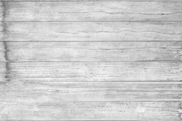 Wall Mural - old white wood plank wall texture background