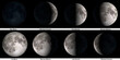 The phases of The Moon. Elements of this image were furnished by NASA.