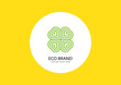 Eco brand logo design concept