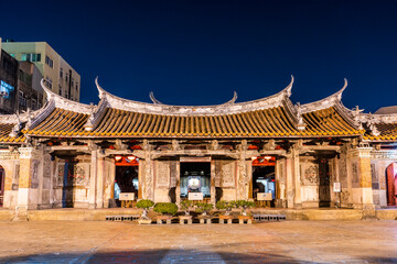 Wall Mural - Building view of Lukang Lung-shan Temple in Changhua, Taiwan. It is a famous tourist attraction in Changhua County.