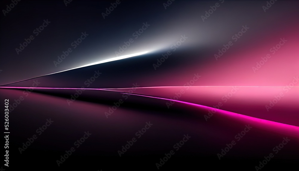 Beam of white and purple light on black background. Light textures in ...