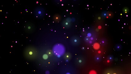 Wall Mural - abstract multi-colored confetti particles in a festive flight. perfect background for birthday, new 