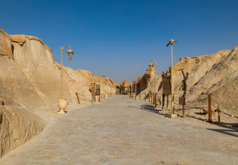 Wall Mural - Rock formations at the Al Qarah Caves, Al ahsa Eastern Province Saudi Arabia