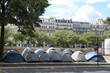 Camp de tentes de sans-abris à Paris