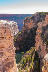 Wall Mural - rocky cliff view at the grand canyon national park south rim in arizona