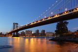Fototapeta  - Manhattan bridge and NYC skyline, New York City, USA