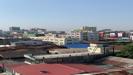 Canvas Print - Paysage urbain à Mandalay - Myanmar