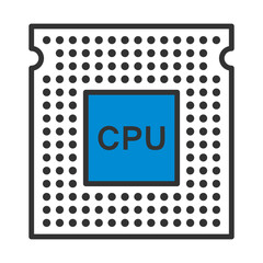 Wall Mural - CPU Icon