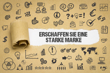 Poster - Erschaffen Sie eine starke Marke