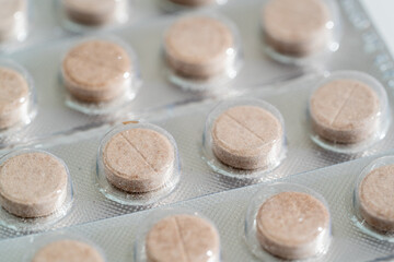 Canvas Print - Background of a large group of assorted capsules and pills