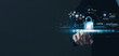 © Thapana_Studio - Businessman using fingerprints to access business information, biometric identification and cybersecurity network, digital cybercrime anti-crime technology innovation, data protection privacy concept.