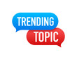 Trending topic icon badge. Ready for use in web or print design. Banner design. Trend vector illustration