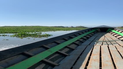 Poster - Balade en bateau sur le lac Inle - Myanmar