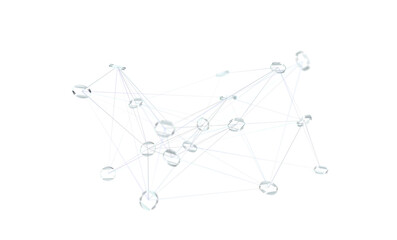 telecommunication concept with abstract network structure