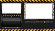 Hazard Zone Overlay For Streamers. This High Tech Look Is A Nice Option To Display Your Face Cam, Desktop Scene, Viewer Chat Log, And Recent Subscriber, Follower, And Donation Events.