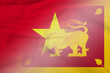 Vietnam and Sri Lanka political flag international negotiation LKA VNM
