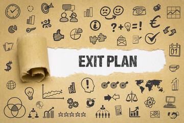 Wall Mural - Exit Plan