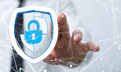 security data code digital in hand
