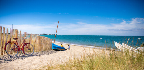 Wall Mural - Plage en été en France sur l'île de Noirmoutier, Vendée.