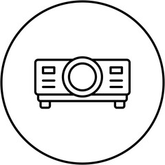 Poster - Projector Line Icon