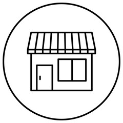 Wall Mural - Shop Line Icon