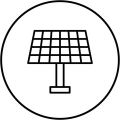 Poster - Solar Panel Line Icon