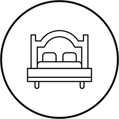 Sticker - Bed Line Icon