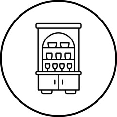 Poster - Cupboard Line Icon