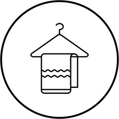 Poster - Towel Hanger Line Icon