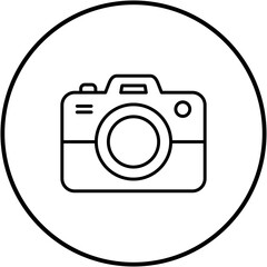 Canvas Print - Camera Line Icon