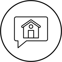 Poster - House Talk Line Icon