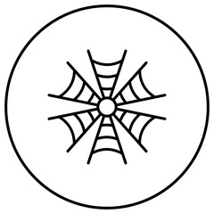 Wall Mural - Spider Web Line Icon