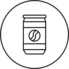 Sticker - Cola Line Icon