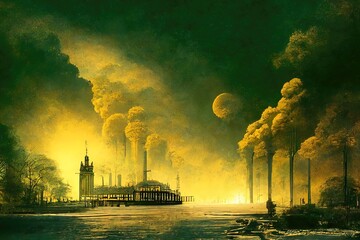 victorian era climate pollution scene