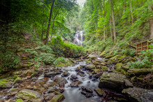 Anna Ruby Falls Dual Cascading Waterfalls Near Helen, Georgia